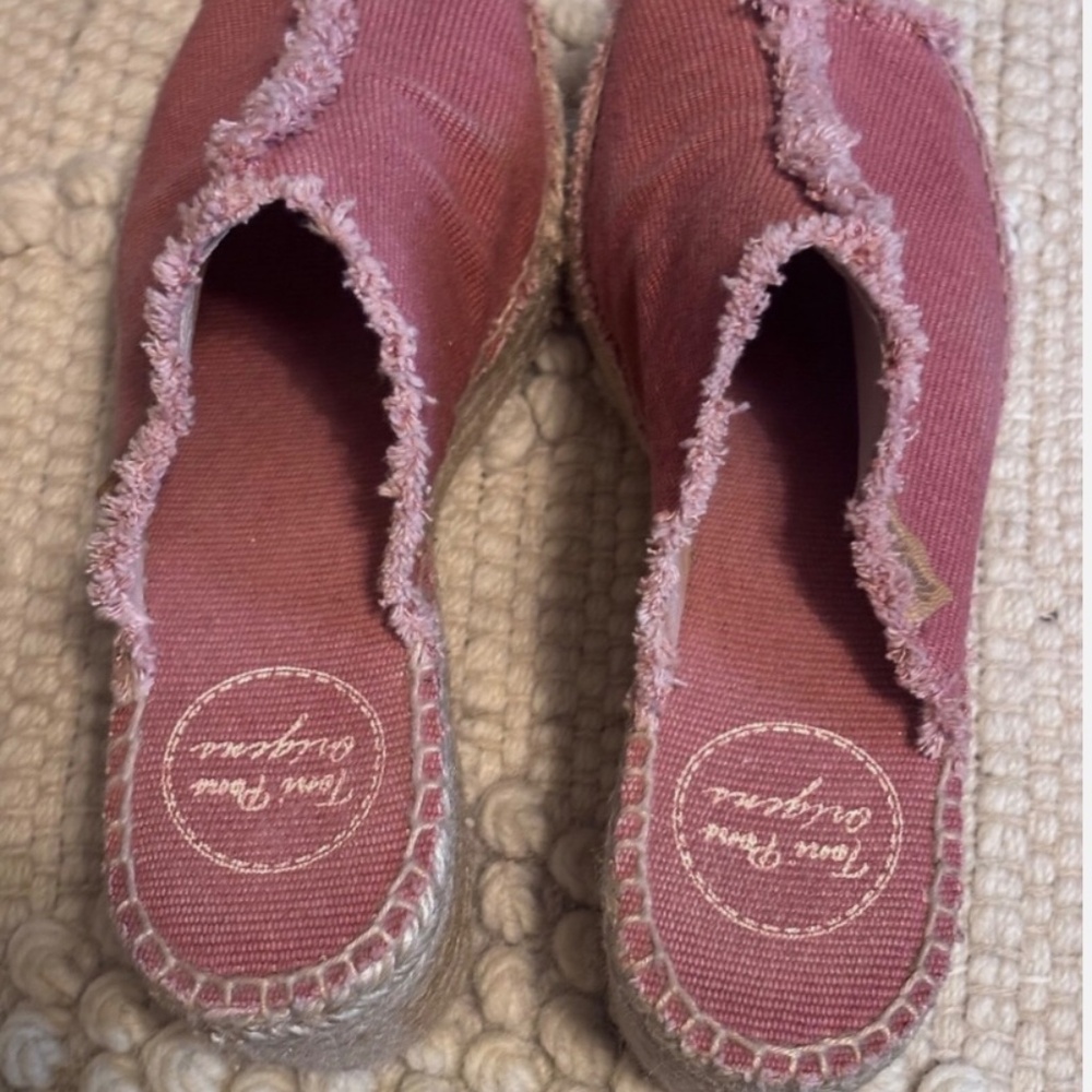 Toni Pons Origins Espadrilles Sandals Open Toe Pink Sz 36 - Picture 3 of 4